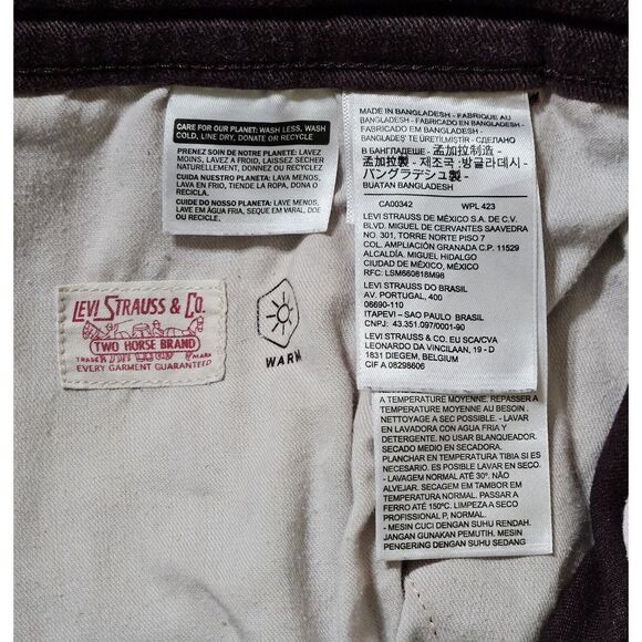 Levi's Taper Pull On Bay Berry Warm Brushed Melange Jogger Pants Men's XXL - Picture 5 of 6